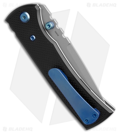 Chaves Redencion 229 Blue Label Tanto Knife Knurled Al/Blue Ti (3.6" SW)