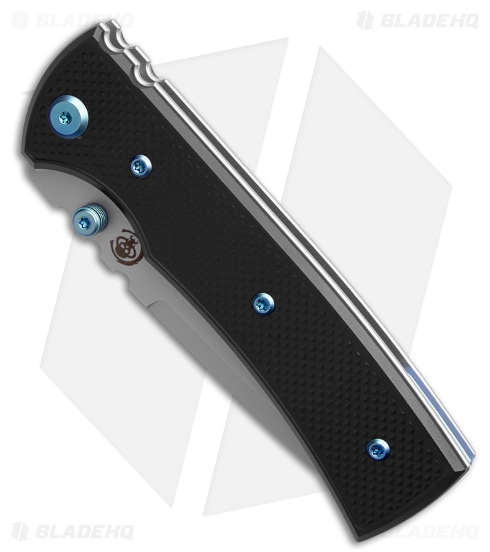 Chaves Redencion 229 Blue Label Tanto Knife Knurled Al/Blue Ti (3.6" SW)