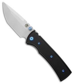 Chaves Redencion 229 Blue Label Tanto Knife Knurled Al/Blue Ti (3.6" SW)