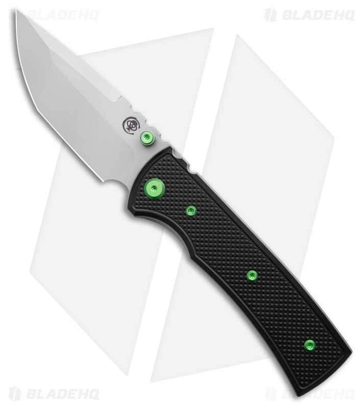 Chaves Redencion 229 Blue Label Tanto Knife Knurled Al/Green Ti (3.6" SW)