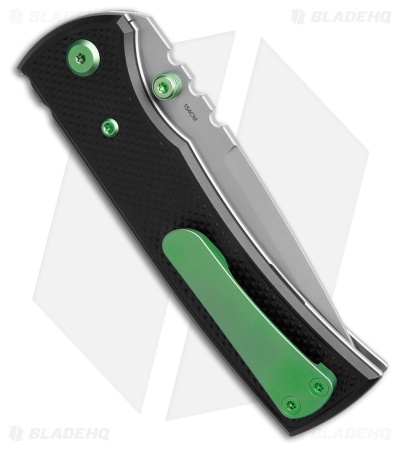 Chaves Redencion 229 Blue Label Tanto Knife Knurled Al/Green Ti (3.6" SW)