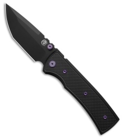 Chaves Redencion 229 Blue Label Tanto Knife Knurled Al/Purple Ti (3.6" PVD)