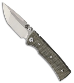 Chaves Knives Blue Label Redencion Street Tanto Knife Green Micarta (3.1" Satin)