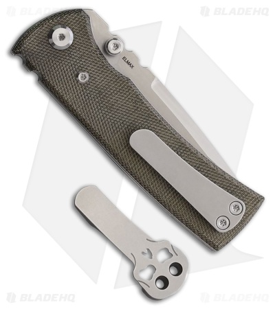 Chaves Knives Blue Label Redencion Street Tanto Knife Green Micarta (3.1" Satin)