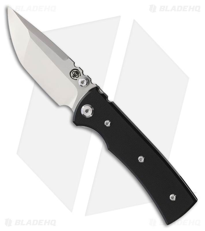 Chaves Knives Blue Label Redencion Street Tanto Knife Black G-10 (3.1" Satin)