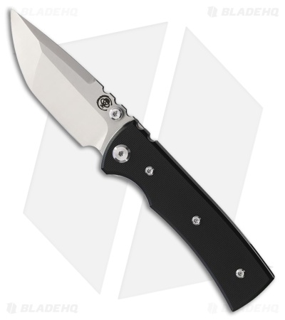 Chaves Knives Blue Label Redencion Street Tanto Knife Black G-10 (3.1" Satin)