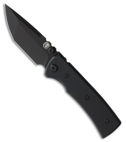 Chaves Knives Blue Label Redencion Street Tanto Knife Black G-10 (3.1" Black)