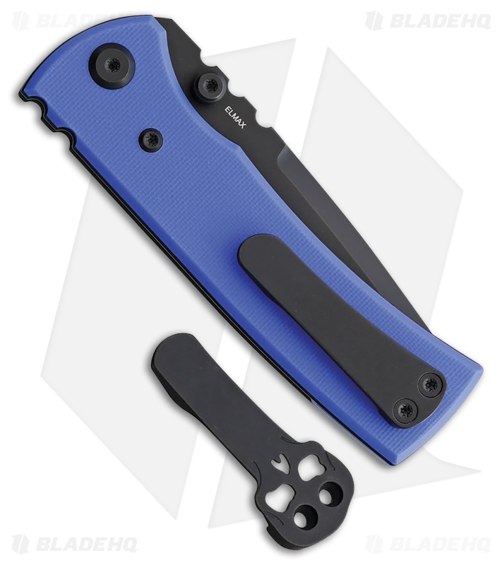 Chaves Knives Blue Label Redencion Street Tanto Knife Blue G-10 (3.1" Black)