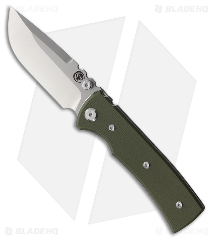 Chaves Knives Blue Label Redencion Street Knife Green G-10 (3.1" Satin)