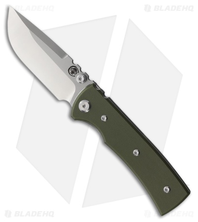 Chaves Knives Blue Label Redencion Street Knife Green G-10 (3.1" Satin)