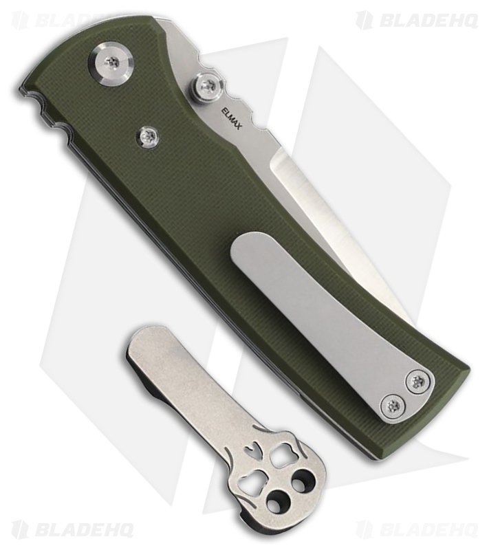 Chaves Knives Blue Label Redencion Street Knife Green G-10 (3.1" Satin)