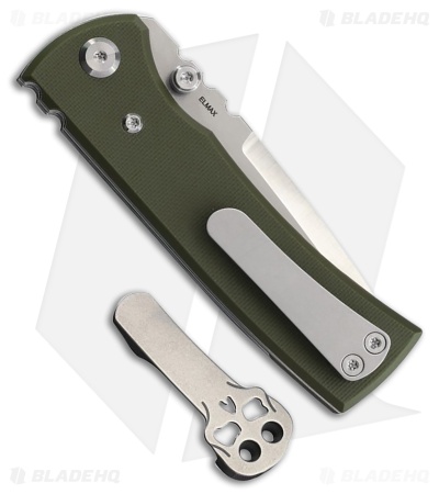 Chaves Knives Blue Label Redencion Street Knife Green G-10 (3.1" Satin)