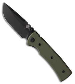 Chaves Knives Blue Label Redencion Street Knife Green G-10 (3.1" Black PVD)