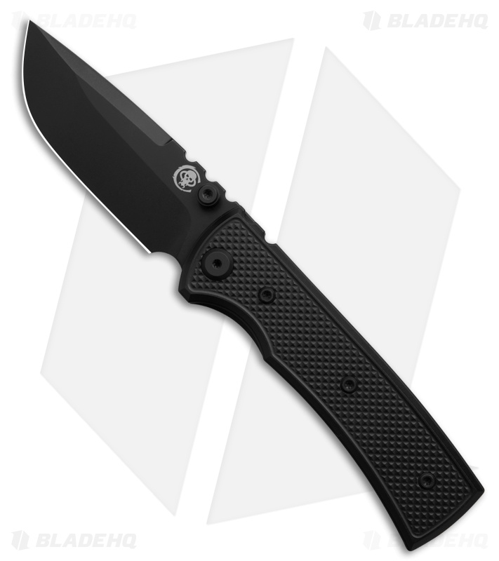 Chaves Redencion Street Blue Label DP Knife PVD Knurled Al/Black Ti (3.25" PVD)