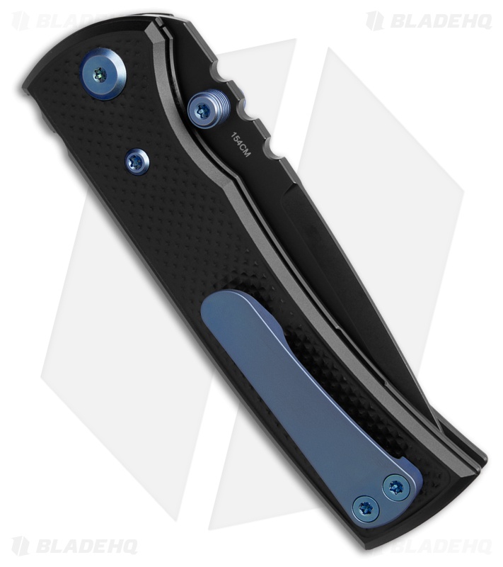 Chaves Redencion Street Blue Label DP Knife PVD Knurled Al/Blue Ti (3.25" PVD)