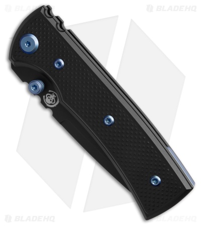 Chaves Redencion Street Blue Label DP Knife PVD Knurled Al/Blue Ti (3.25" PVD)