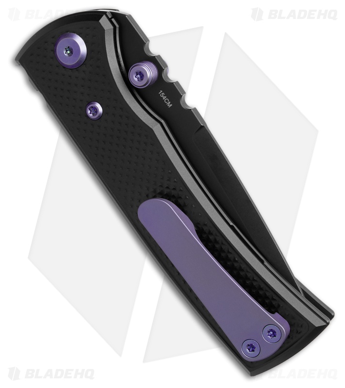Chaves Redencion Street Blue Label DP Knife PVD Knurled Al/Purple Ti (3.25" PVD)