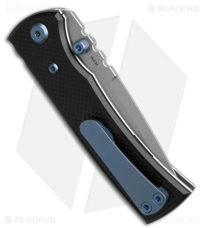 Chaves Redencion Street Blue Label Tanto Knife Black Al/Blue Ti (3.25" SW)