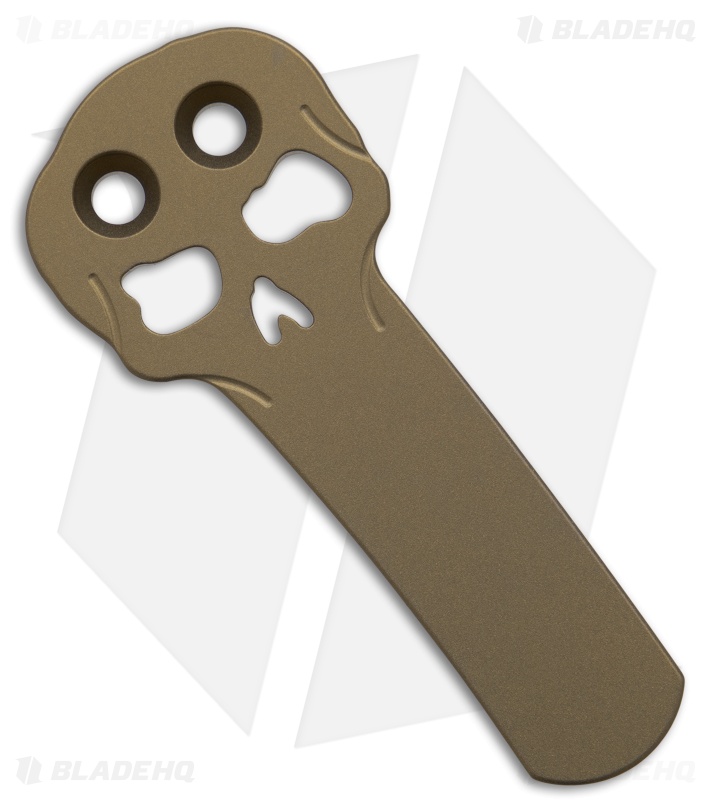 Chaves Redencion Street Blue Label Tanto Knife Knurled Al/Bronze Ti (3.25" PVD)