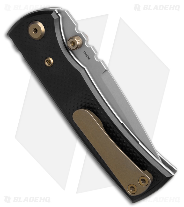Chaves Redencion Street Blue Label Tanto Knife Black Al/Bronze Ti (3.25" SW)