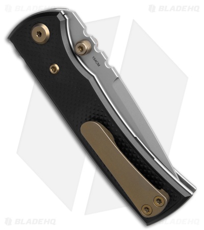 Chaves Redencion Street Blue Label Tanto Knife Black Al/Bronze Ti (3.25" SW)