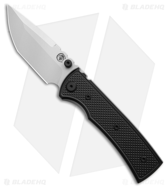 Chaves Redencion Street Blue Label Tanto Knife Knurled Al/Black Ti (3.25" SW)