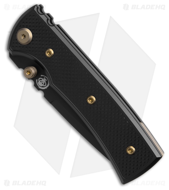 Chaves Redencion Street Blue Label Tanto Knife Knurled Al/Bronze Ti (3.25" PVD)