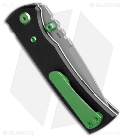 Chaves Redencion Street Blue Label Tanto Knife Knurled Al/Green Ti (3.25" SW)