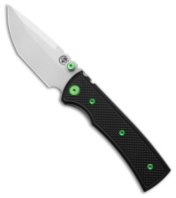 Chaves Redencion Street Blue Label Tanto Knife Knurled Al/Green Ti (3.25" SW)
