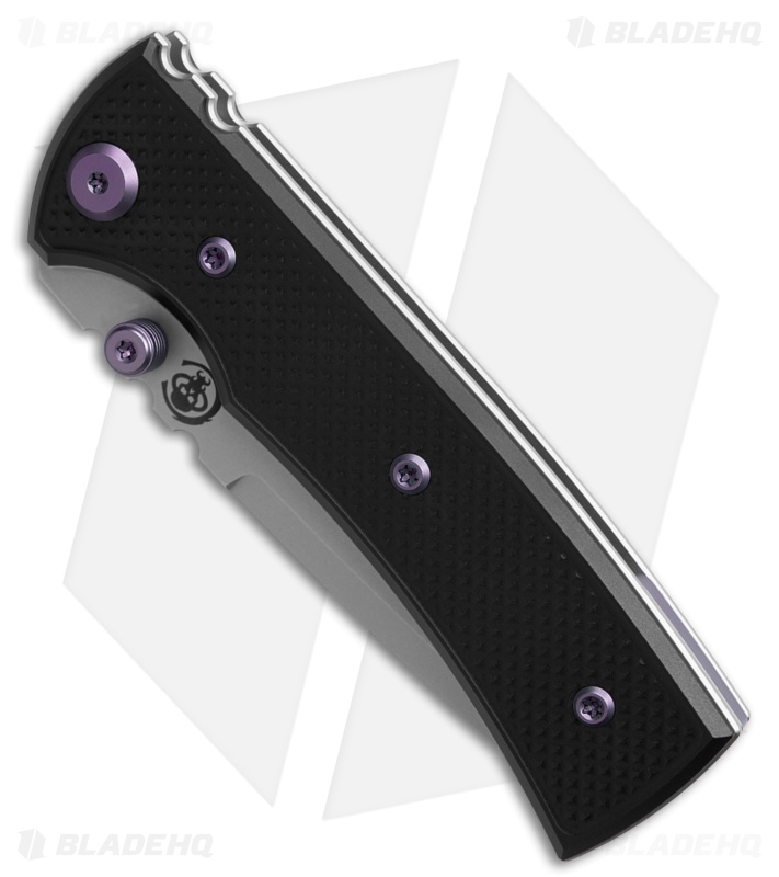 Chaves Redencion Street Blue Label Tanto Knife Knurled Al/PurpleTi (3.25" SW)