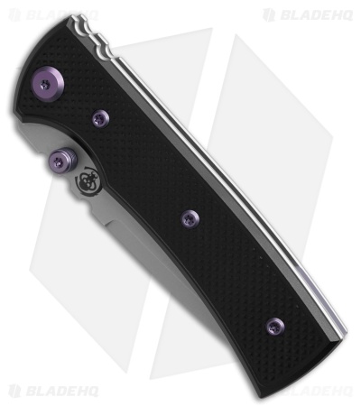 Chaves Redencion Street Blue Label Tanto Knife Knurled Al/PurpleTi (3.25" SW)