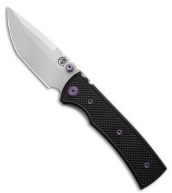 Chaves Redencion Street Blue Label Tanto Knife Knurled Al/PurpleTi (3.25" SW)