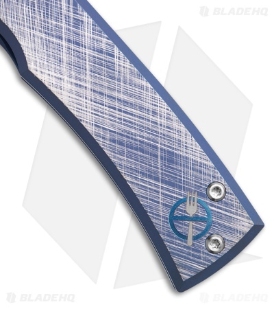Chaves Zero Forks Redencion Street Drop Point Knife Blue Titanium (3.25" Satin)
