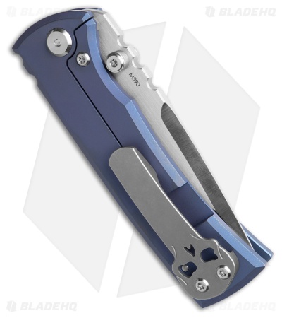 Chaves Zero Forks Redencion Street Drop Point Knife Blue Titanium (3.25" Satin)