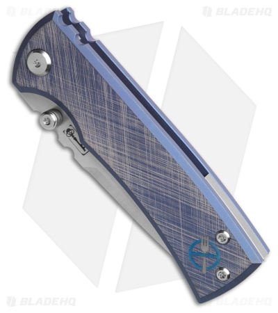 Chaves Zero Forks Redencion Street Drop Point Knife Blue Titanium (3.25" Satin)