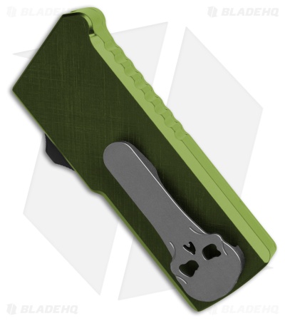 Chaves Handy Utility Blade (CHUB) OTF Knife Bright Green X Hatch Al (1" Utility)