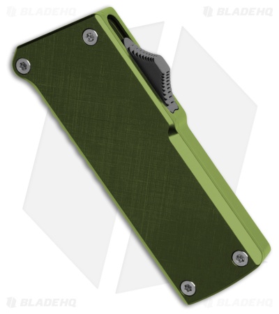 Chaves Handy Utility Blade (CHUB) OTF Knife Bright Green X Hatch Al (1" Utility)