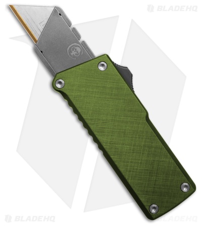 Chaves Handy Utility Blade (CHUB) OTF Knife Bright Green X Hatch Al (1" Utility)