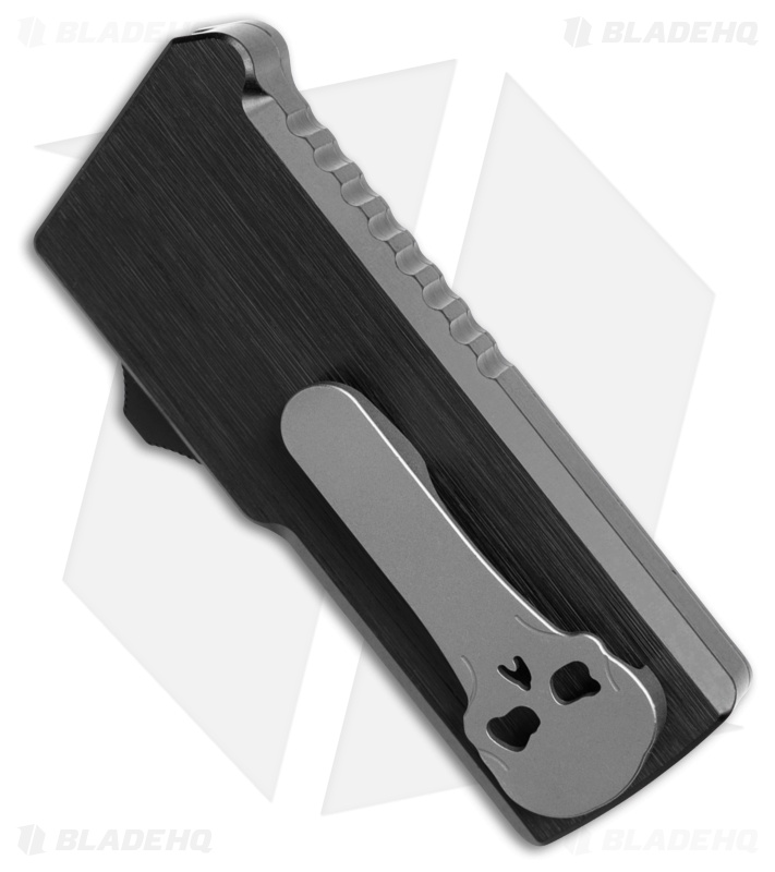 Chaves Handy Utility Blade (CHUB) OTF Knife Black Al Satin Hardware (1" Utility)
