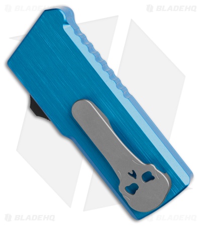 Chaves Handy Utility Blade (CHUB) OTF Knife Blue Al Satin Hardware (1" Utility)