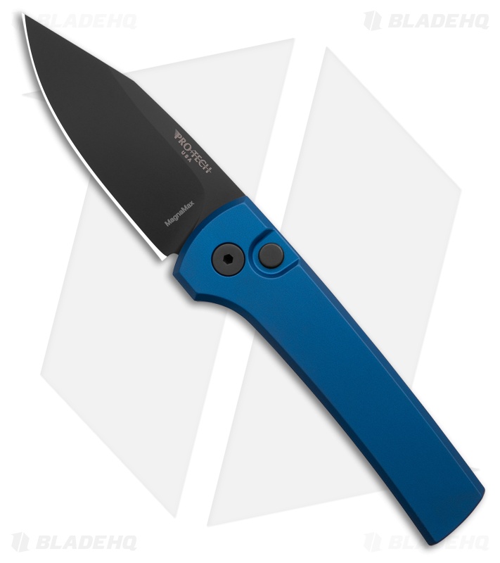 Pro-Tech Chaves Scapegoat Compact Auto Knife Solid Blue Al (3.2" DLC MagnaMax)