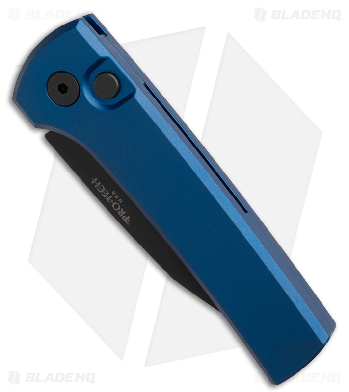 Pro-Tech Chaves Scapegoat Compact Auto Knife Solid Blue Al (3.2" DLC MagnaMax)