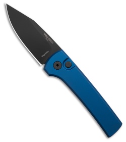 Pro-Tech Chaves Scapegoat Compact Auto Knife Solid Blue Al (3.2" DLC MagnaMax)