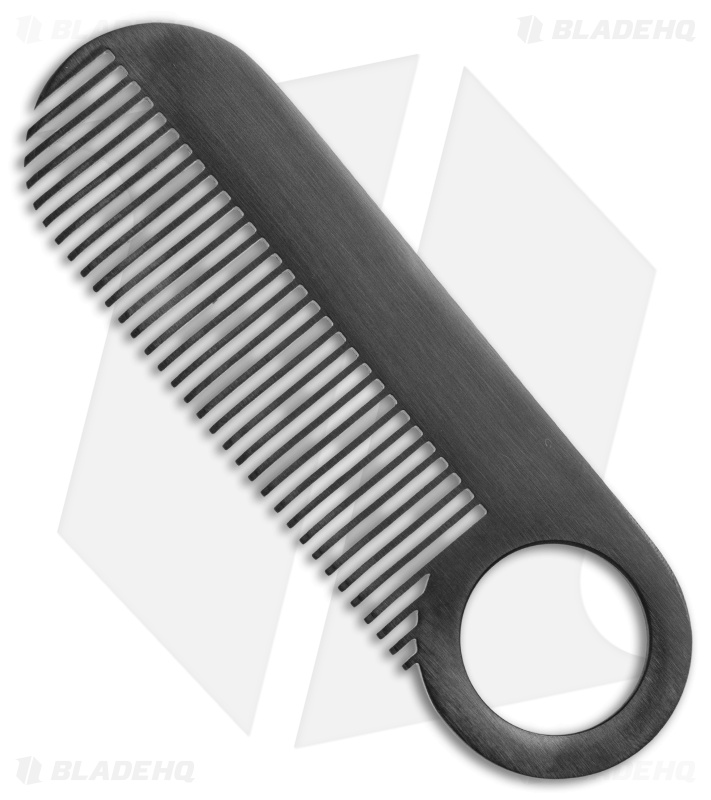 Chicago Comb Co. Model 2 Stainless Steel Comb - Black