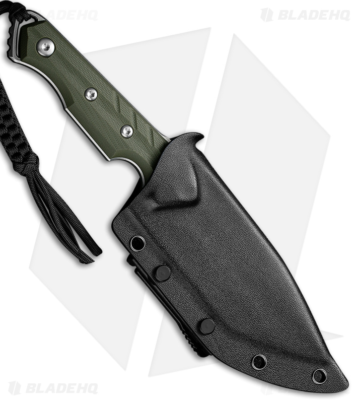 CIVIVI Maxwell Fixed Blade Knife OD Green G-10 (4.74" Stonewash) C21040-2