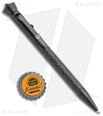CIVIVI Coronet Black Titanium Pen 5" w/ Spinner Bearing Top CP-02B