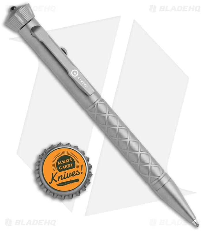 CIVIVI Coronet Titanium Pen  5" w/ Spinner Bearing Top CP-02A