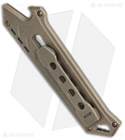 CIVIVI Mandate Bronze Titanium Utility Knife (9Cr18MoV + Damascus)
