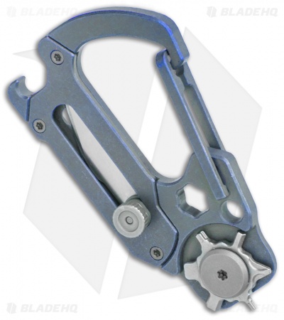 CIVIVI Polymorph Carabiner Multi-Tool Blue Titanium (2.8")