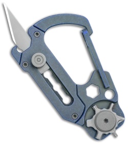 CIVIVI Polymorph Carabiner Multi-Tool Blue Titanium (2.8")